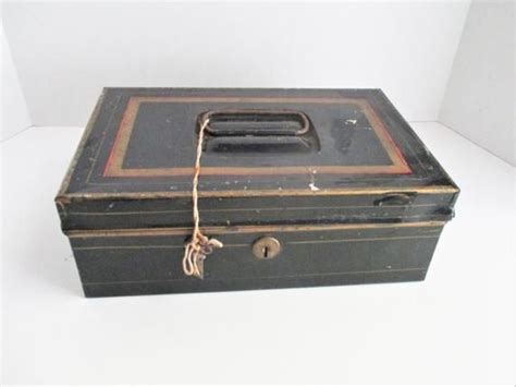 red metal box antique|black metal box.